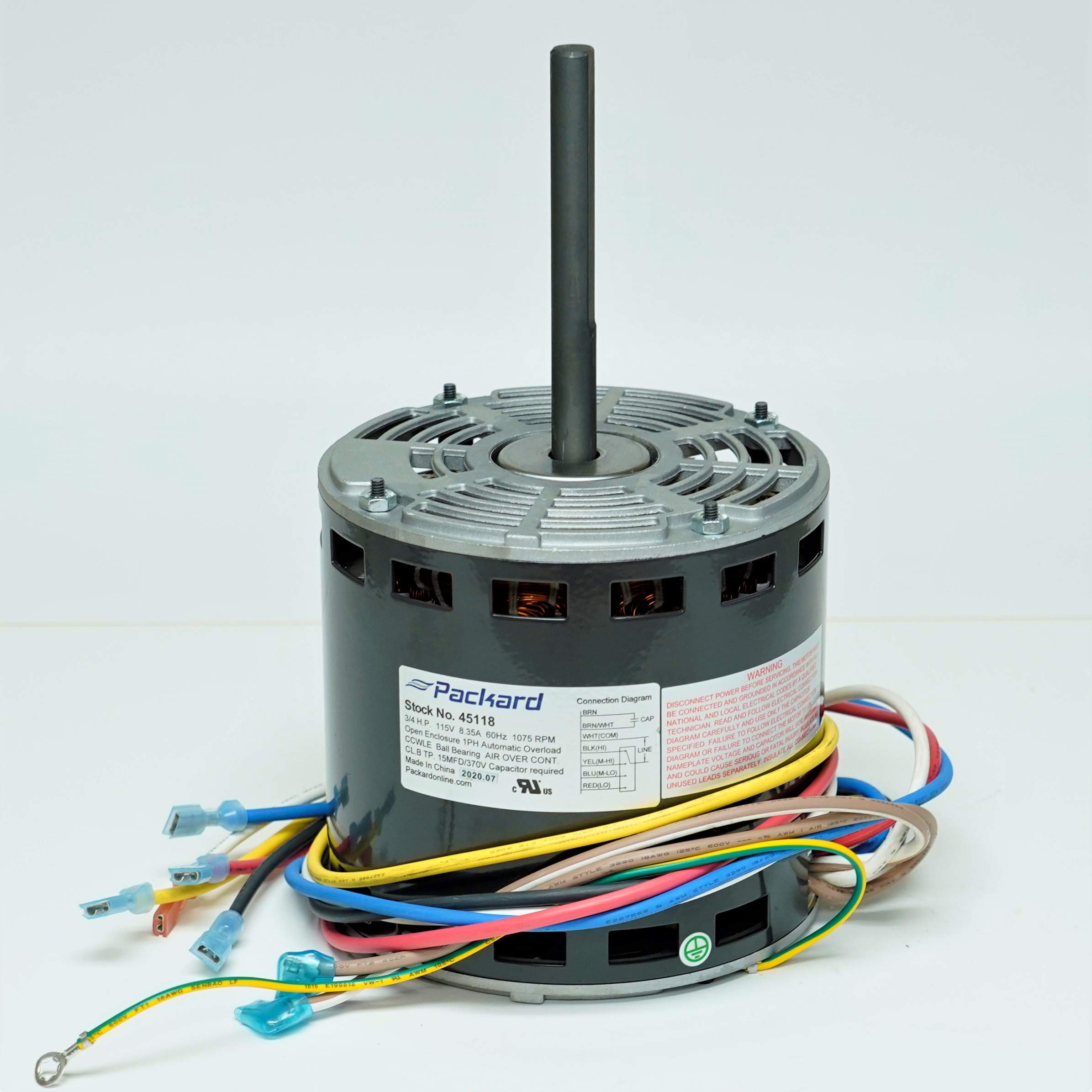 Hi様 Packard 45118 Furnace Blower Fan Motor for Carrier HC45AE118A 3